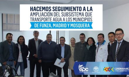Hacemos seguimiento a la ampliación del subsistema que transporta agua a los municipios de Funza, Madrid y Mosquera.