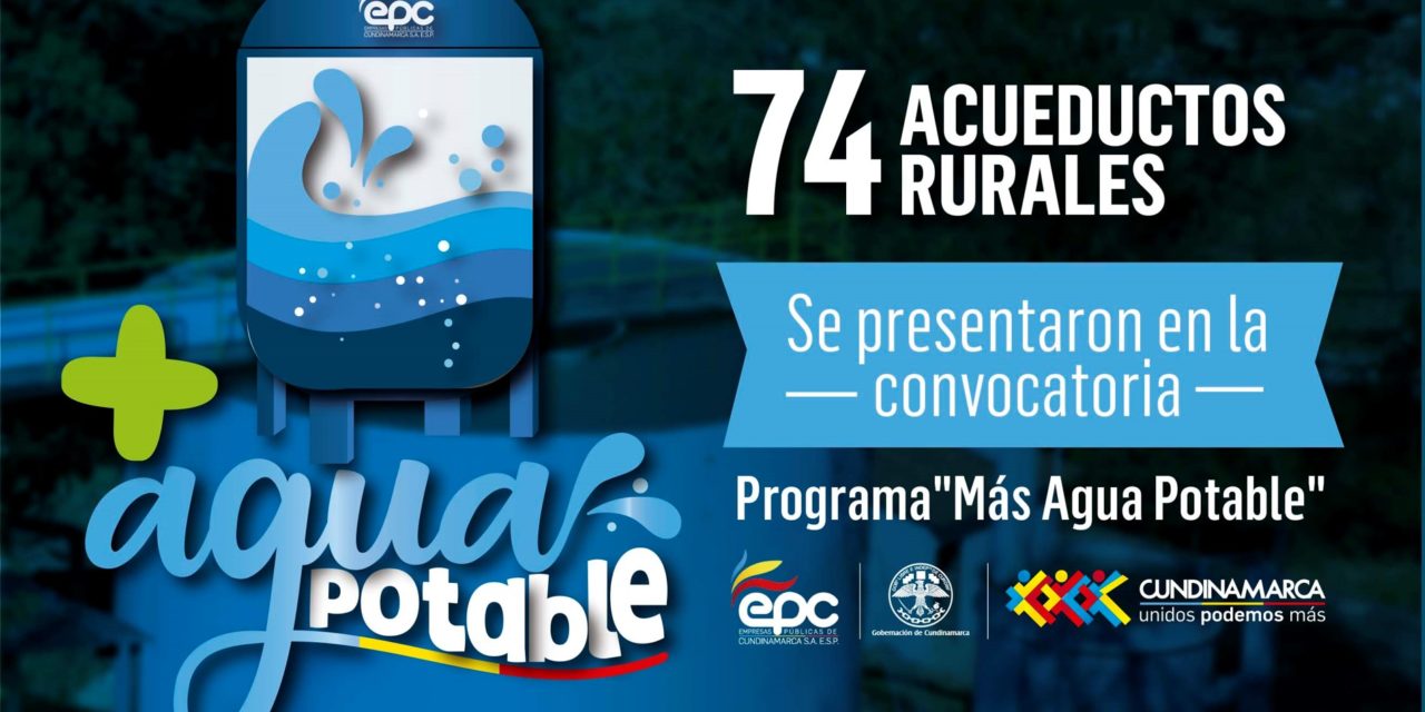 Con éxito Empresas Públicas de Cundinamarca S.A E.S.P., realizó cierre de la convocatoria del programa “ Más agua potable”