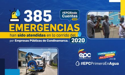 385 emergencias han sido atendidas en lo corrido del 2020 por Empresas Públicas de  Cundinamarca.