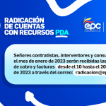 Radicación Cuentas PDA.